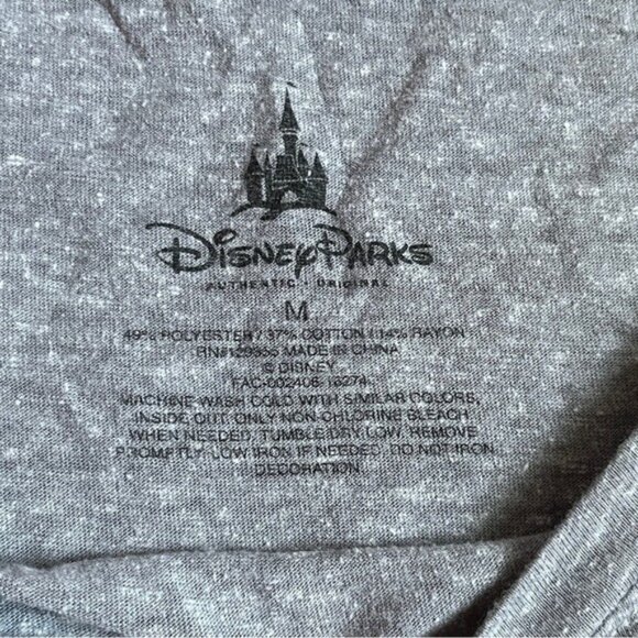 Disney Parks Women’s Medium Graphic Mickey Minnie Mouse Sleeveless Tank Top Grey - Picture 4 of 4